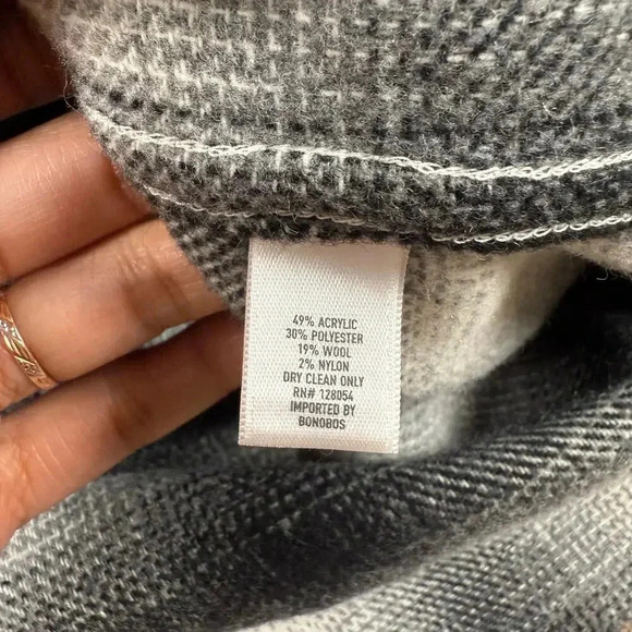 Bonobos‎ Slim fit Wool Blend Check Shirt Mens XL Buttons L/S Flannel Shaket Fall - Picture 5 of 8